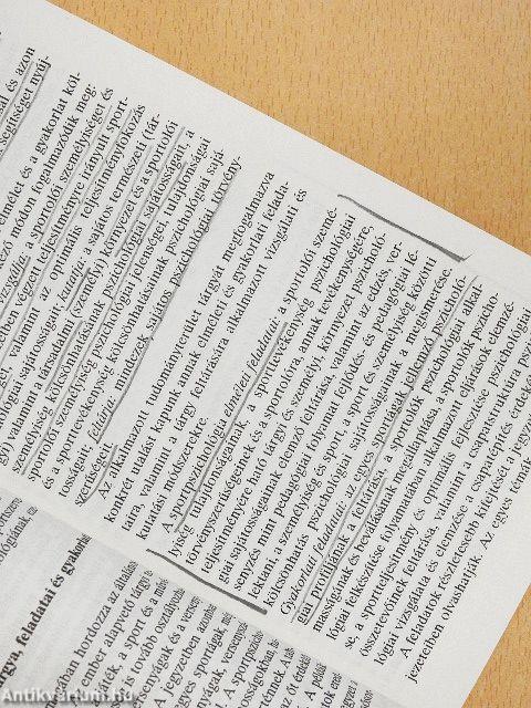 A pszichológia és a sportpszichológia alapjai