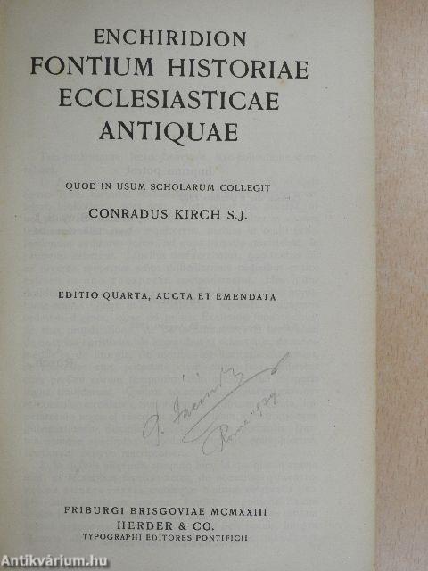 Enchiridion Fontium historiae ecclesiasticae antiquae