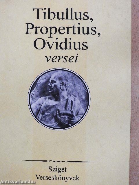 Tibullus, Propertius, Ovidius versei