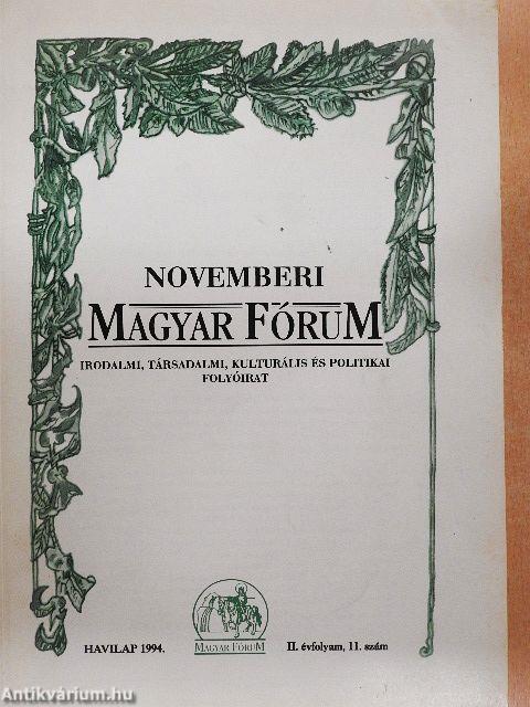 Novemberi Magyar Fórum 1994.