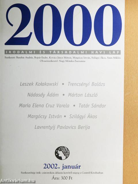 2000 2002. (nem teljes évfolyam)