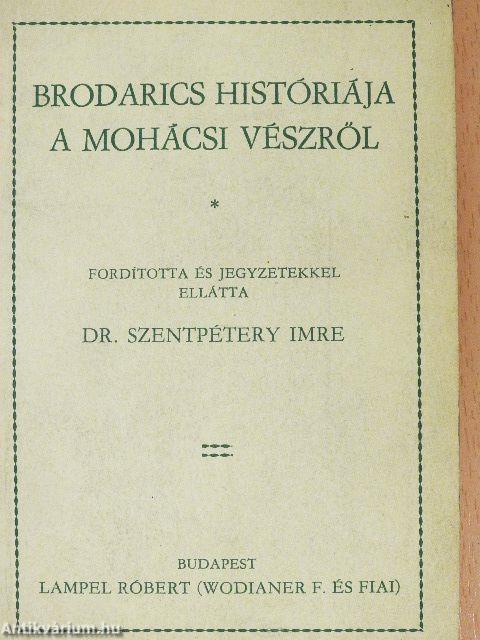Brodarics históriája a mohácsi vészről