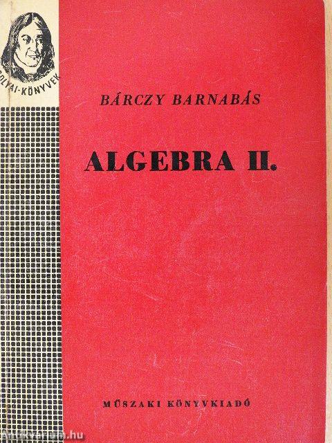 Algebra II.