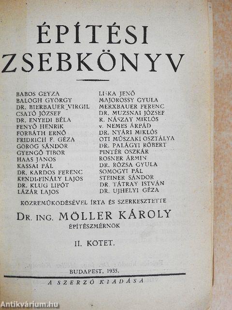 Építési zsebkönyv II. (töredék)