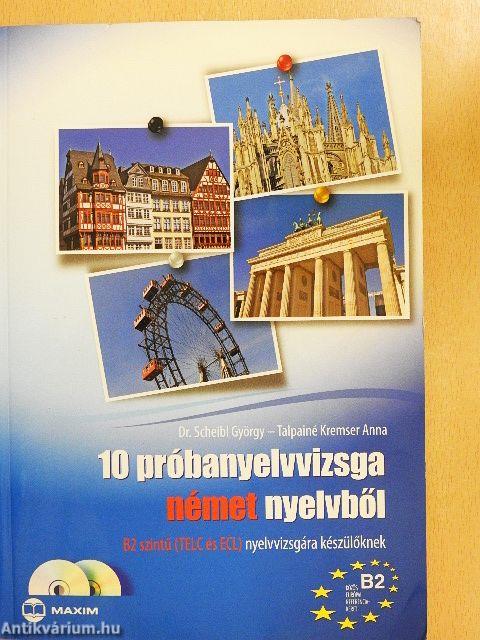 10 próbanyelvvizsga német nyelvből - 2 db CD-vel