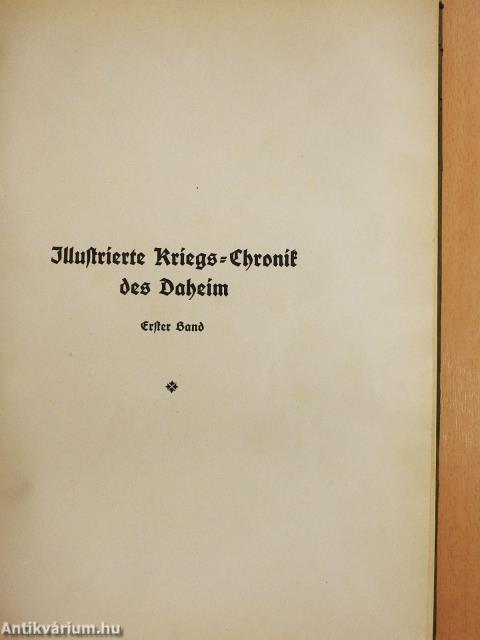 Der Weltkrieg I-VIII. (gótbetűs)(nem teljes sorozat)
