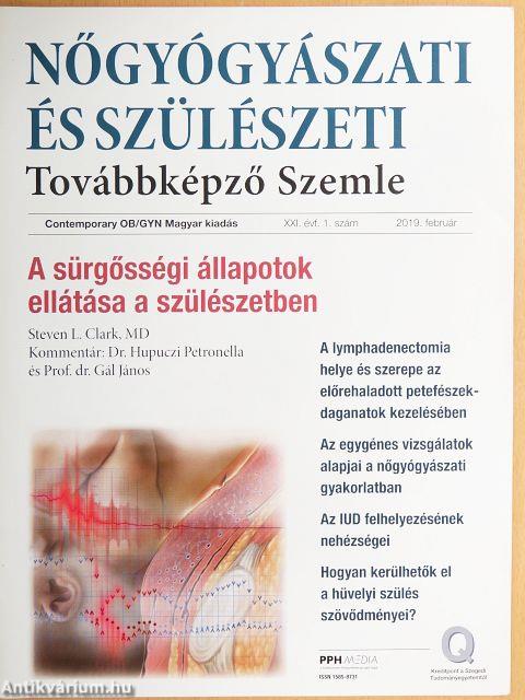 Nőgyógyászati és Szülészeti Továbbképző Szemle 2019. február-november 