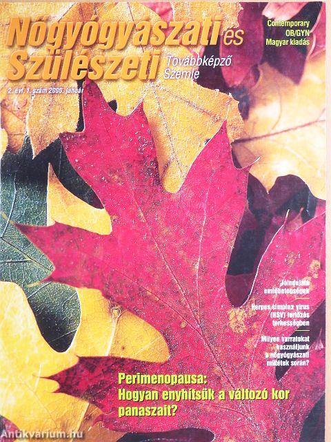 Nőgyógyászati és Szülészeti Továbbképző Szemle 2000. január-november