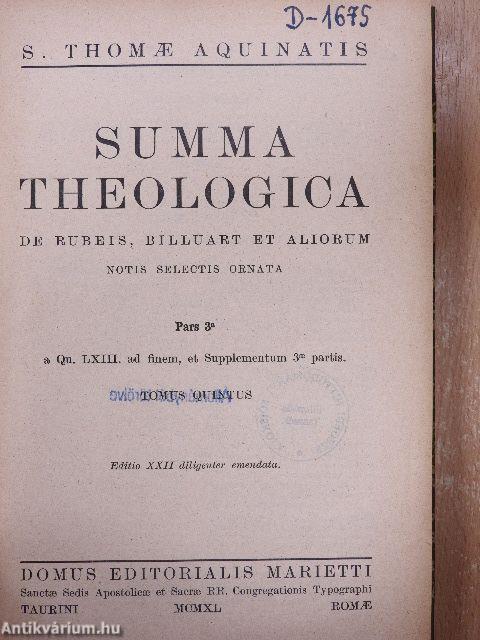 Summa Theologica I-VI.