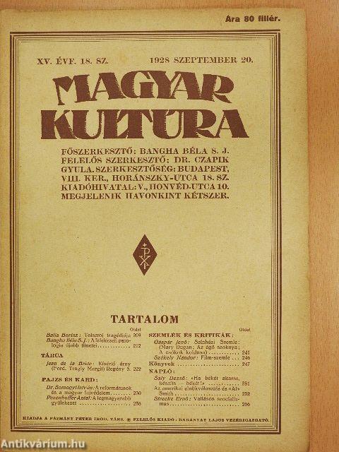 Magyar Kultúra 1928. szeptember 20.