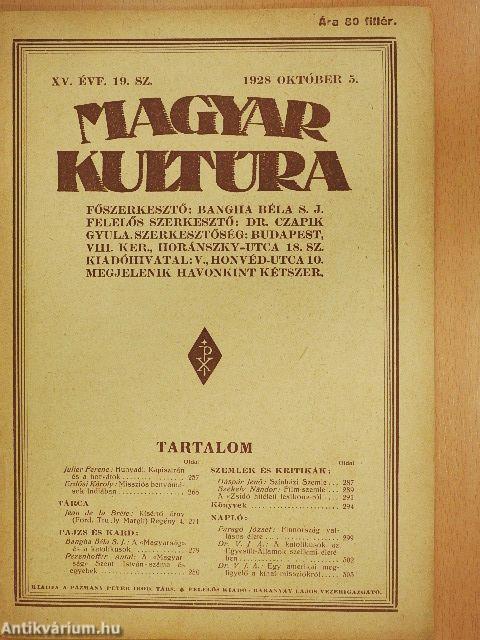 Magyar Kultúra 1928. október 5.