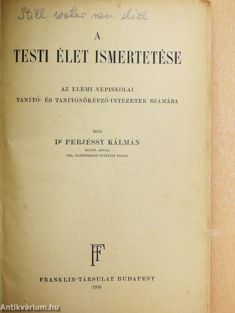 A testi élet ismertetése