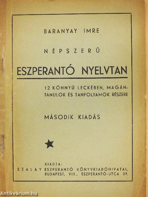 Népszerű eszperantó nyelvtan