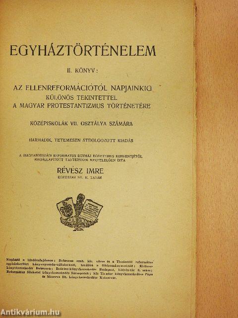 Egyháztörténelem II.