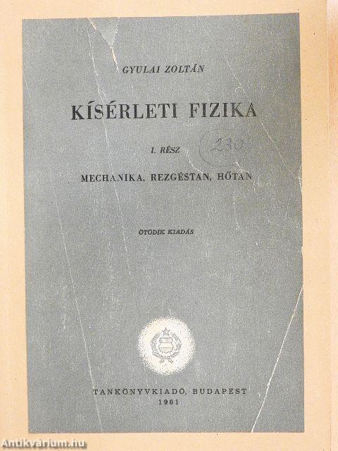 Kísérleti fizika I-II.