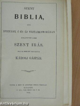 Szent Biblia