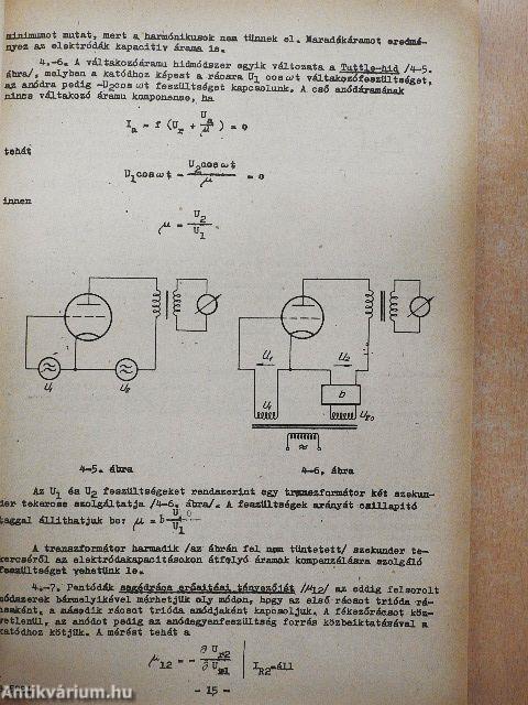 Elektroncső- és tranzisztormérések