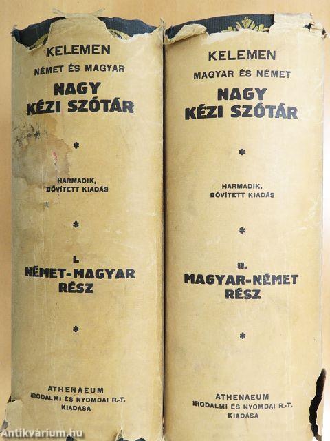 Német és magyar nagy kézi szótár/Magyar és német nagy kézi szótár I-II.