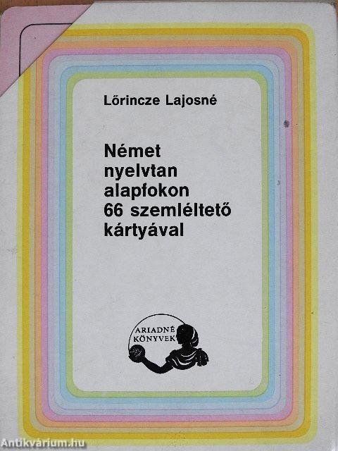 Német nyelvtan alapfokon 66 szemléltető kártyával