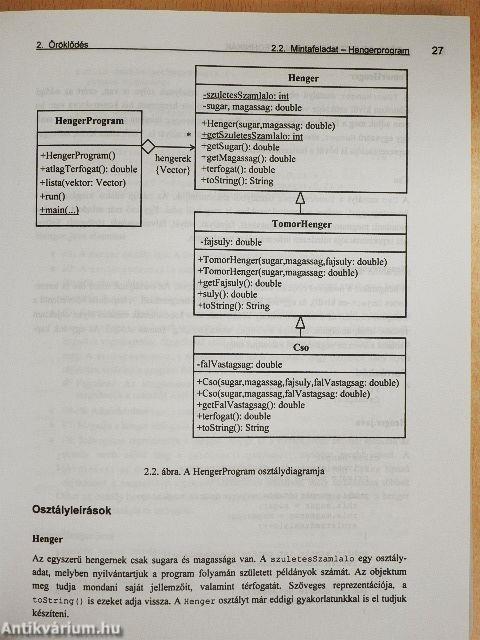 Objektumorientált tervezés és programozás - Java 1-2.