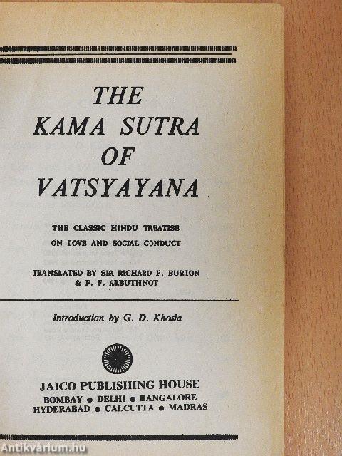 The Kama Sutra of Vatsyayana