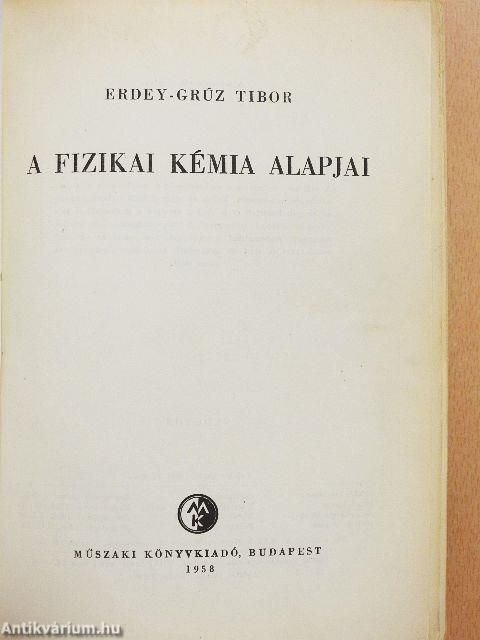 A fizikai kémia alapjai