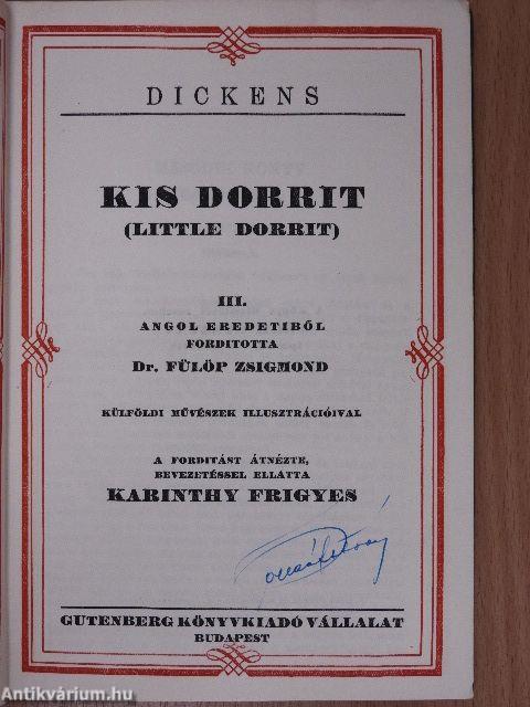 Kis Dorrit I-IV.