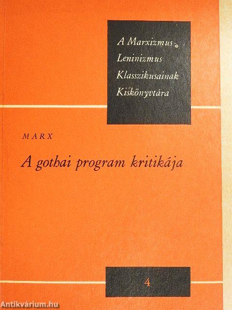 A gothai program kritikája