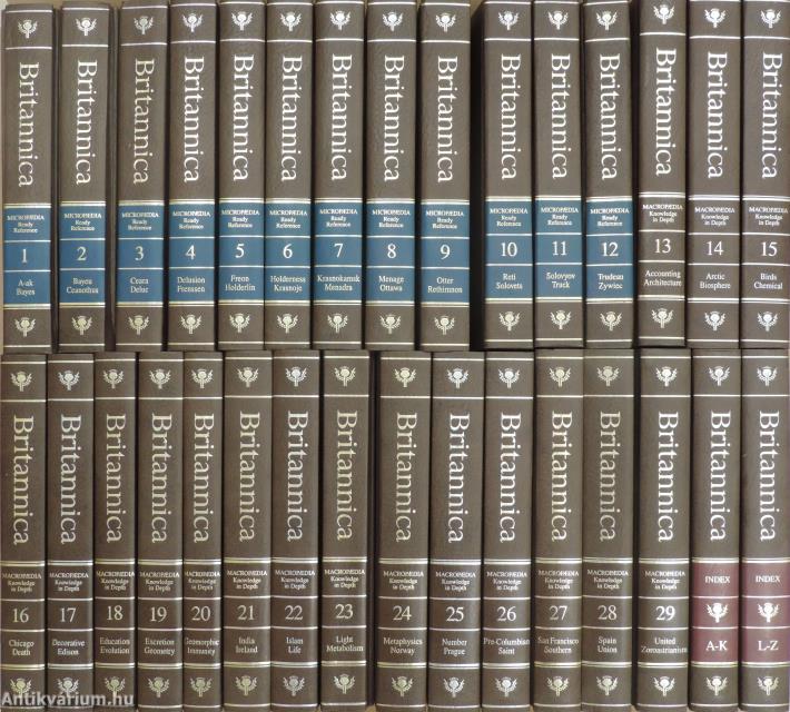 The New Encyclopaedia Britannica Volume 1-29./Index I-II.