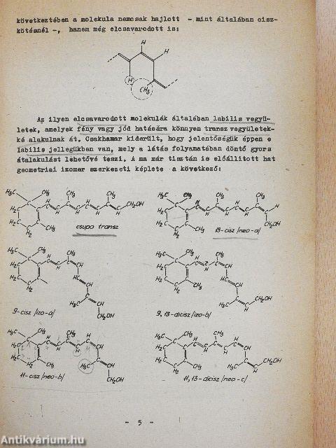 Válogatott fejezetek az élelmiszerkémiából