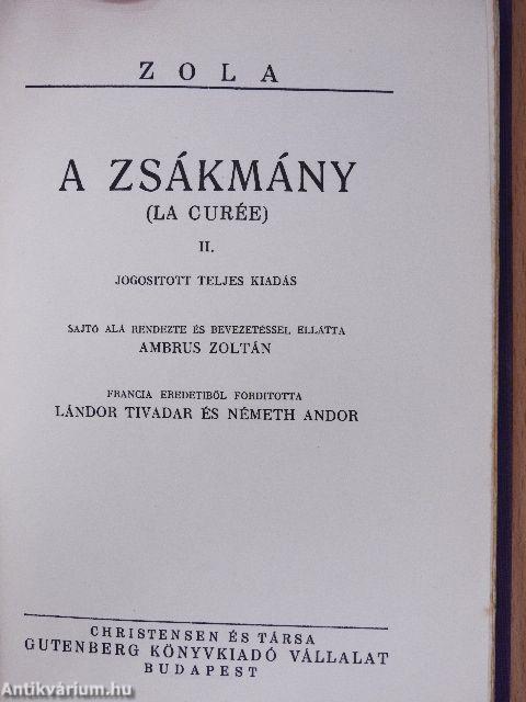 A zsákmány I-III./Elbeszélések 