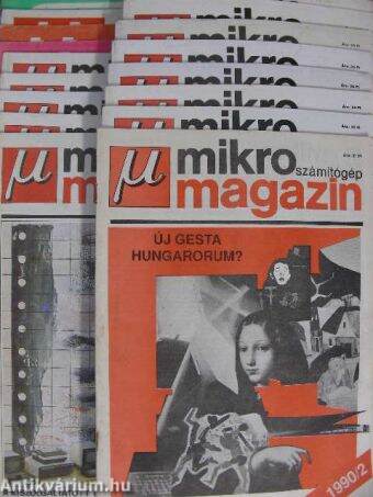 Mikroszámítógép Magazin 1984-1990. (vegyes számok, 17 db)