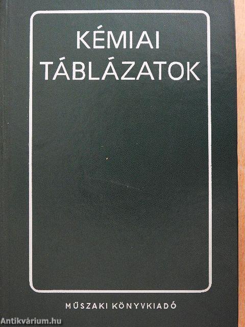 Kémiai táblázatok