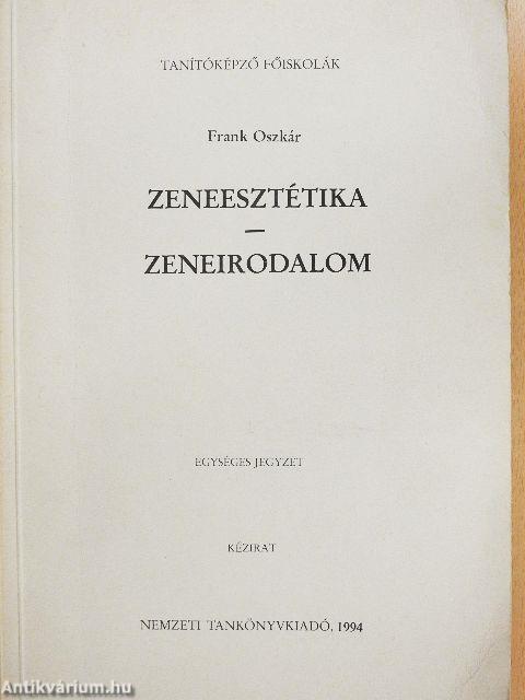 Zeneesztétika/Zeneirodalom