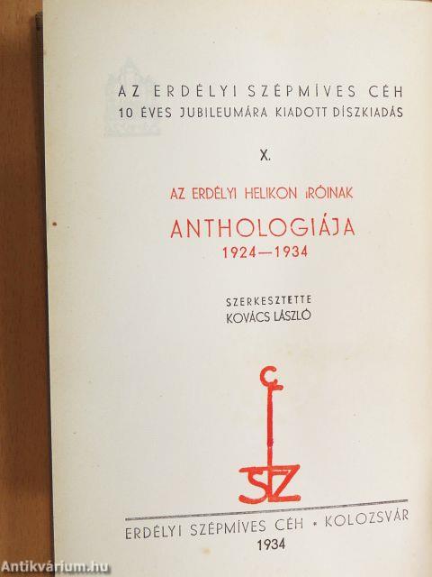 Az Erdélyi Helikon íróinak Anthologiája