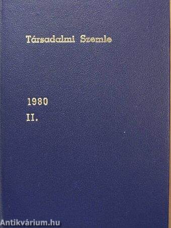 Társadalmi Szemle 1980. II. (fél évfolyam)