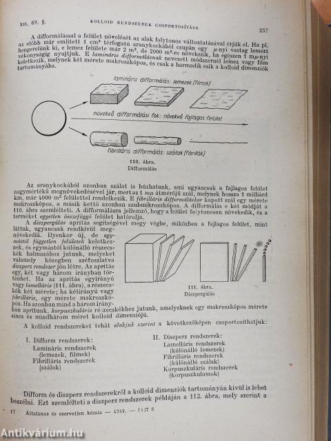 Általános és szervetlen kémia (többszörösen dedikált példány)