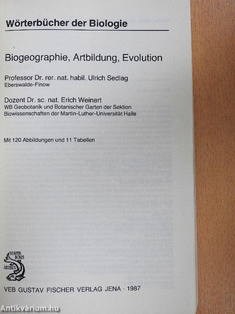 Biogeographie, Artbildung, Evolution