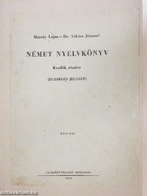 Német nyelvkönyv