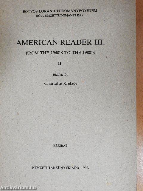 American Reader III.