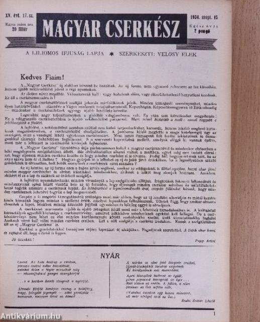 Magyar Cserkész 1934. (nem teljes évfolyam)/1935. január-junius