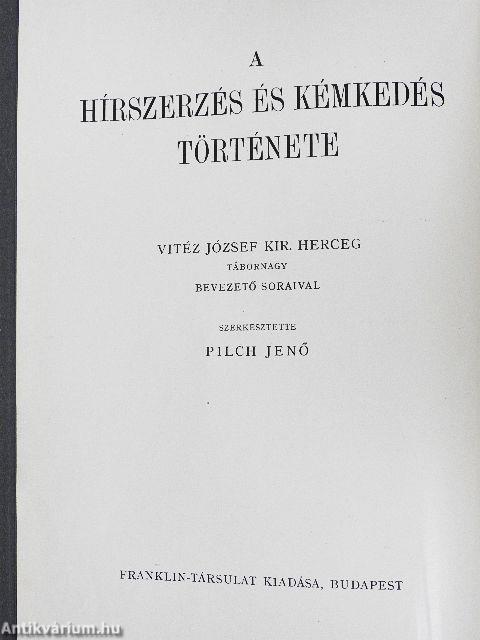 A hírszerzés és kémkedés története I. (töredék)