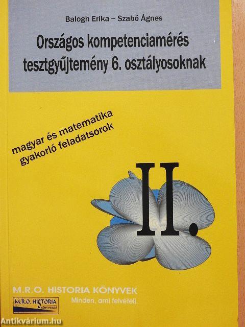 Országos kompetenciamérés tesztgyűjtemény 6. osztályosoknak II.