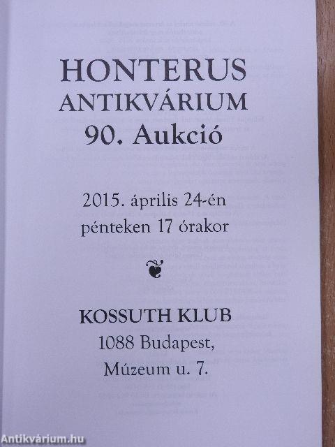 Honterus Antikvárium 90. Aukció