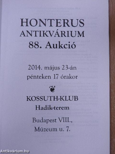 Honterus Antikvárium 88. Aukció