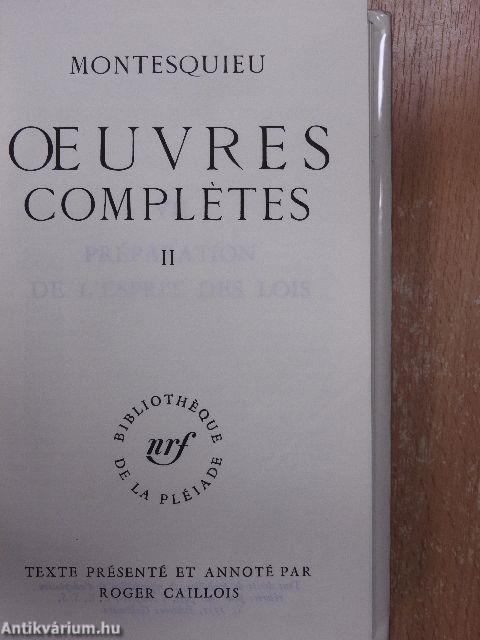 Oeuvres complétes II.