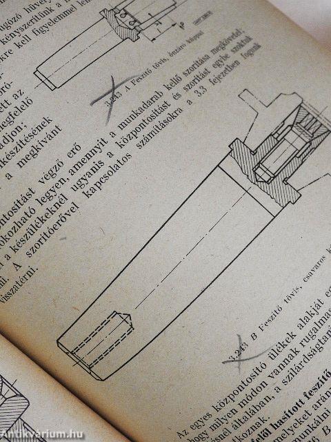 Forgácsoló készülékek szerkesztésének elemei