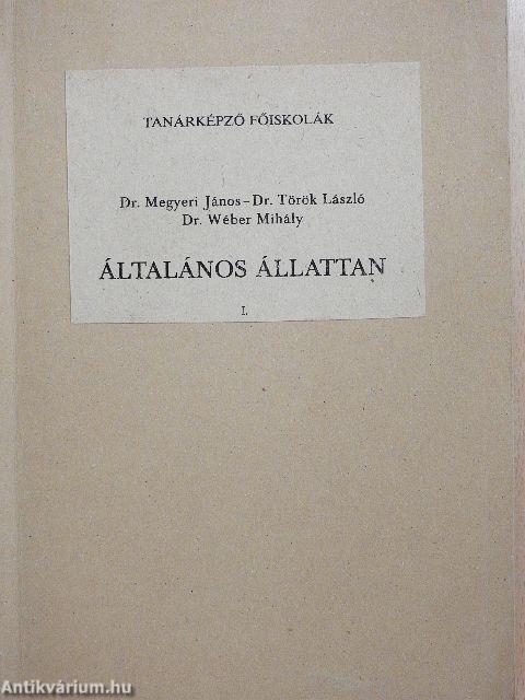 Általános állattan I.