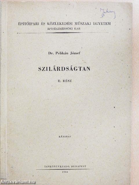 Szilárdságtan II.
