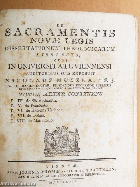 De sacramentis novae legis II. (töredék)